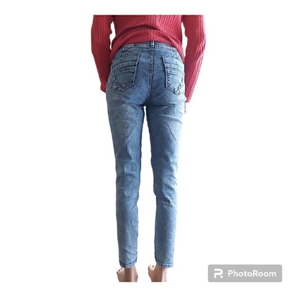 Mitzi Michel Stone Wash High Waist Skinny Jegging - Size 9 - Picture 2 of 12